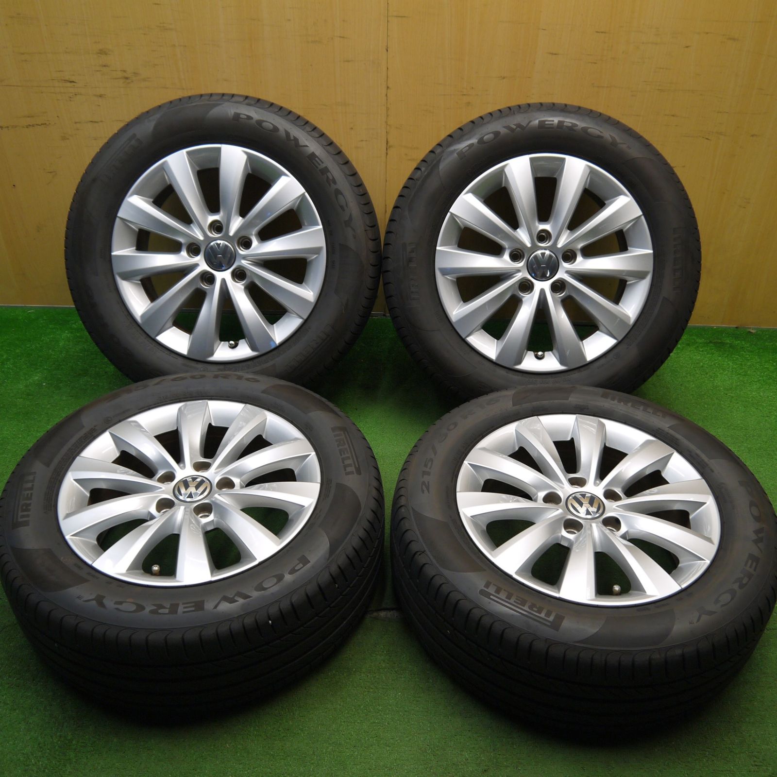 バリ溝 23年 キレイ 9分 ワーゲン ビートル 純正 215|60R16 ピレリ POWERGY パワジー 16インチ PCD112|5H 5042209Hノ