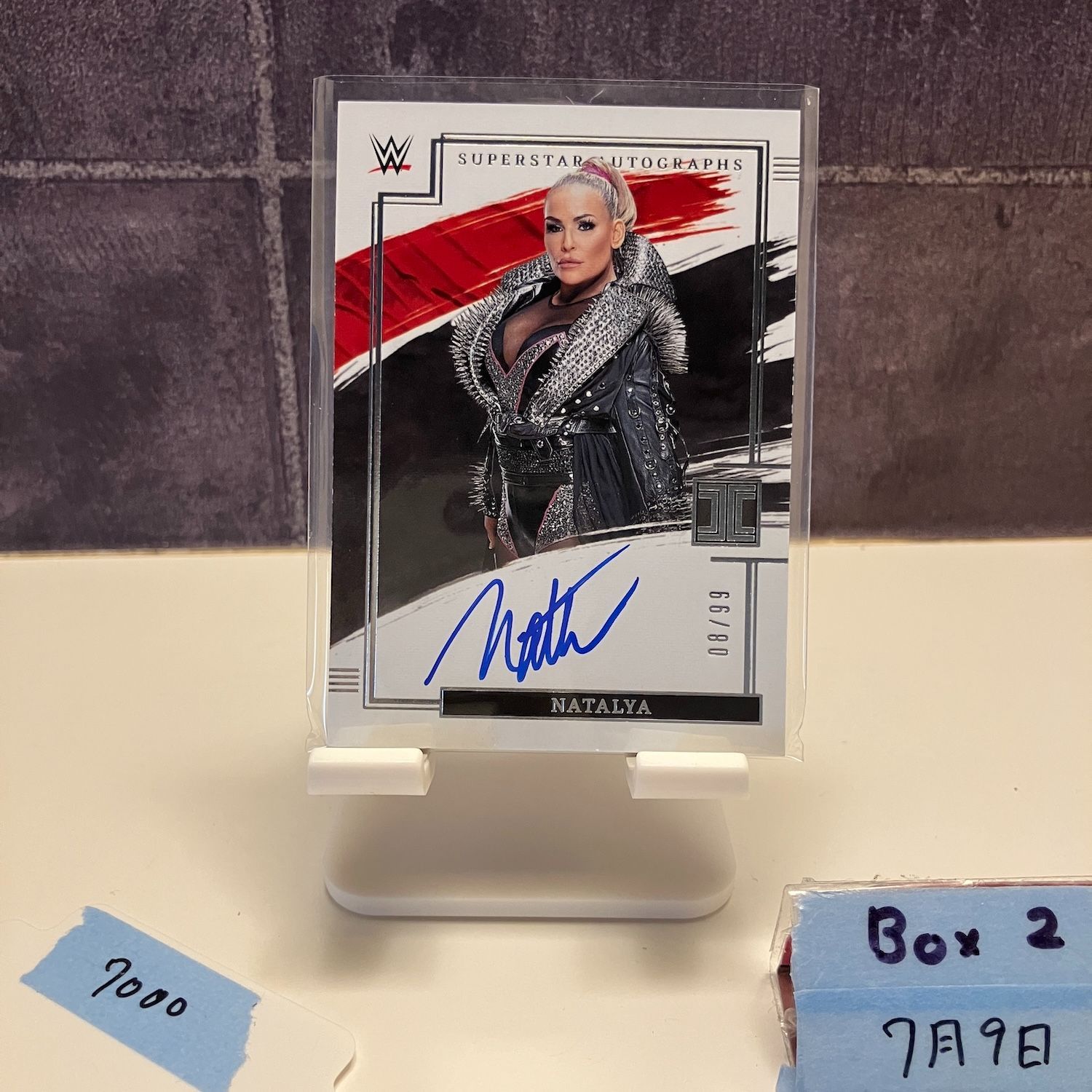 2022 Panini Impeccable NATALYA 66/80 直筆サイン WWE カード