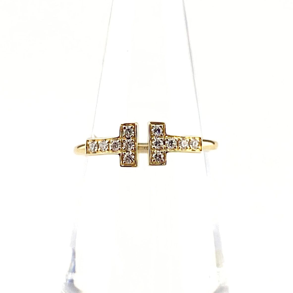 Tiffany&Co. ダイヤモンド ワイヤー リング イエローゴールド11号