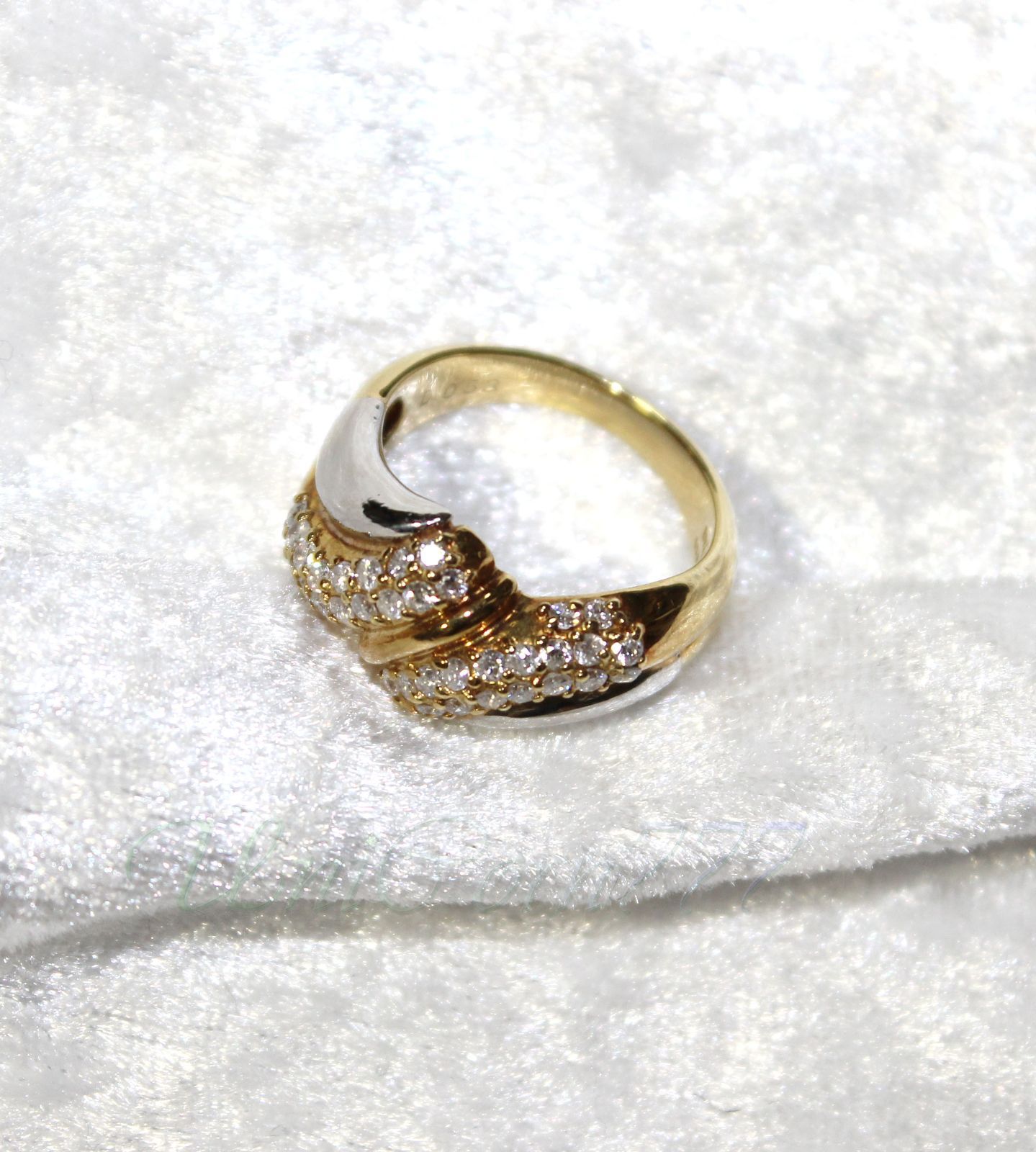 鑑別付天然ダイヤモンドリング TypeB 0.53ct Pt900/18金 (刻印) - メルカリ 