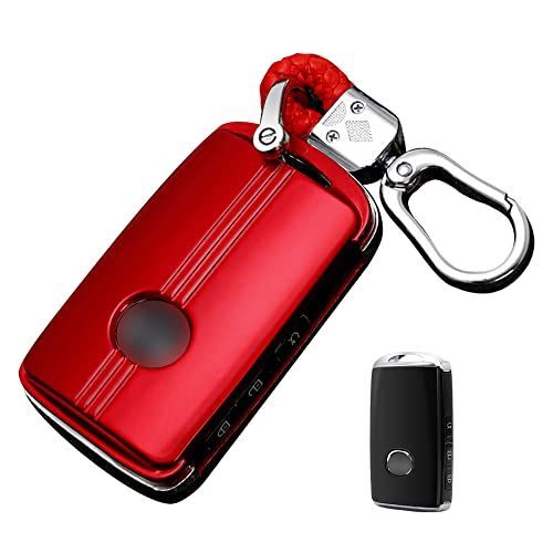 レッド [LETINGFAR] キーケース マツダ用 スマートキーケース キーカバー ABS プラスチック マツダ 専用設計 3ボタン キーホルダー マツダ専用 新型 MAZDA CX8 CX5 CX30 MX30 MAZDA3 MAZDA2 MAZDA6 マ