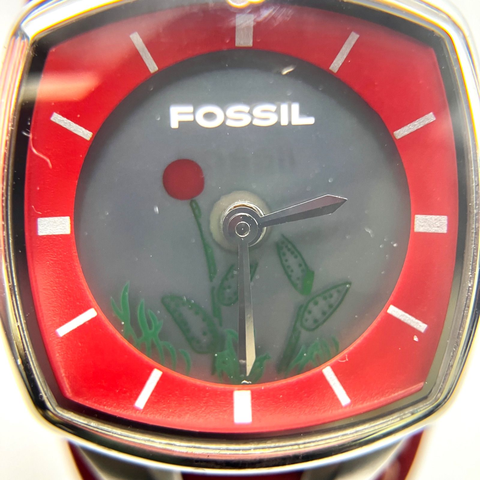 超希少 かわいい花が咲くディスプレイ フォッシル 腕時計 Fossil 