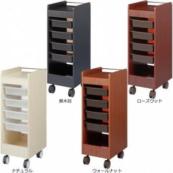 サロン向け ワームス 収納ワゴン C-340 ナチュラル 13405