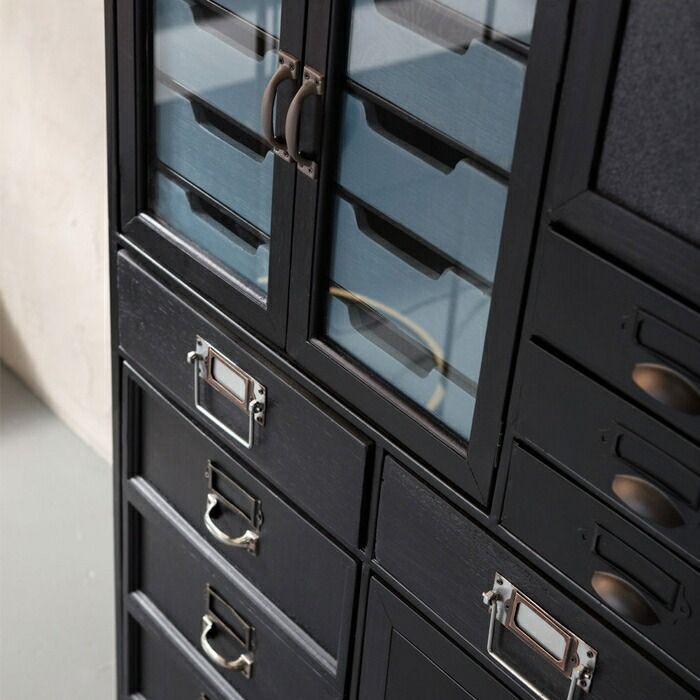 キャビネット ヴィンテージ風 おしゃれ 海外インテリア 飾り棚