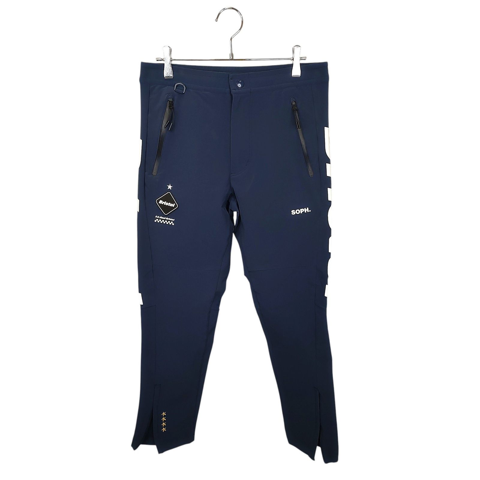 F.C.R.B エフシー ルブリストル 19SS WARM UP PANTS ナイロン ウオームアップ パンツ FCRB-190007 S ネイビー