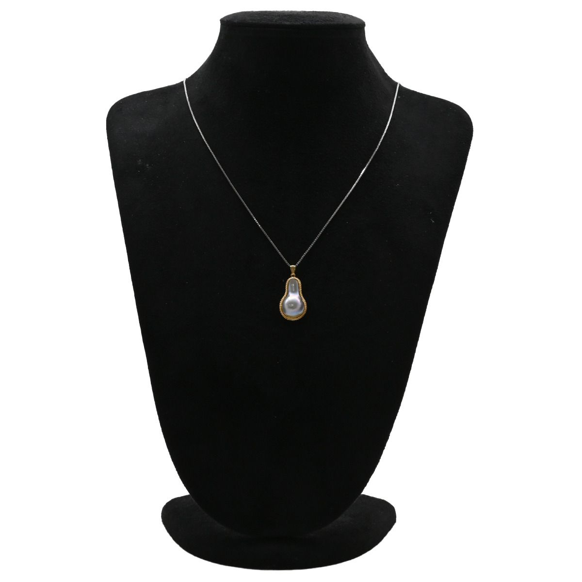 ペンダントトップ マベパール K18YG パール イエローゴールド ハーフパール ネックレストップ FORTGASGNV_COM_BR