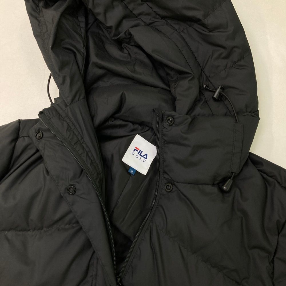 コート サイズ 3L FILA GOLF フィラゴルフ フード付 ダウンベンチコート ブラック系 240101478152 ゴルフウェア レディース ストスト 品質保証で、高速配送！
