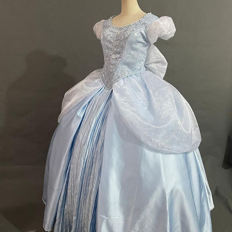 豪華版✧︎ セミオーダー可 シンデレラ ブルードレス 大人ドレス Dハロ 女性用 演出服 アニメ変装 仮装 ハロウィン