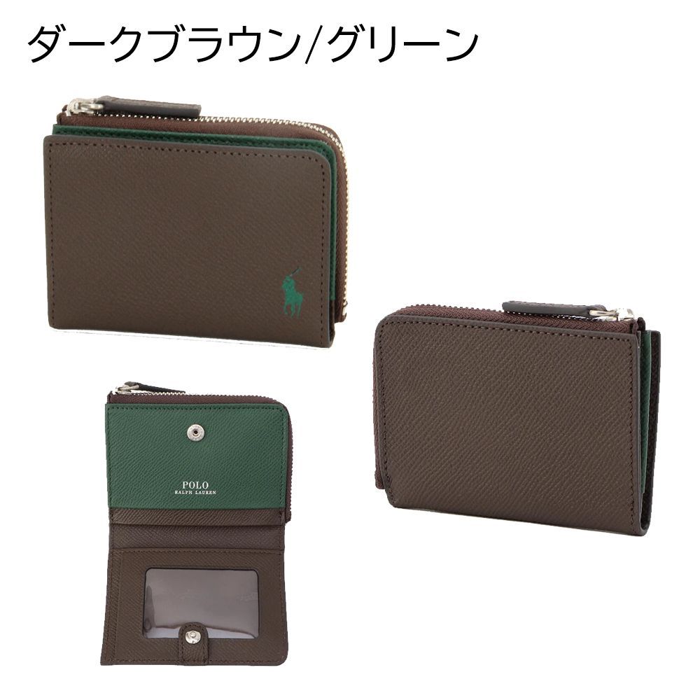 ラルフローレン 財布 POLO RALPH ポロ 小銭入れ レザー 黒