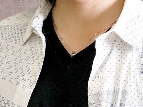 プラチナ ネックレス トップ メンズ ブラックダイヤモンド 2ct 一粒 大粒 ペンダント pt900 ダイヤモンド グリームカットチェーン
