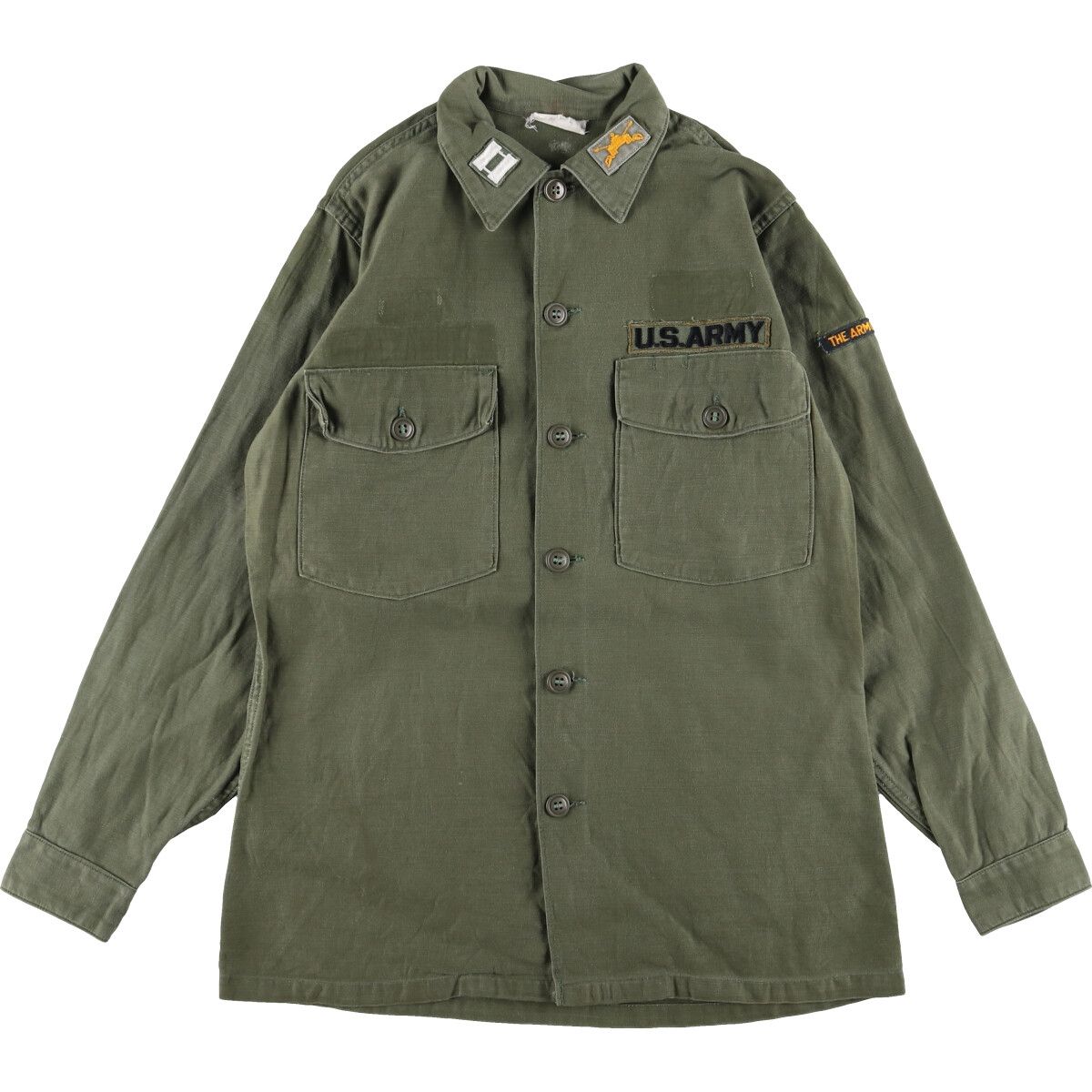 古着 米軍実品 U.S.ARMY ミリタリー ユーティリティシャツ USA製 141/2×31 メンズS ヴィンテージ/eaa337657
