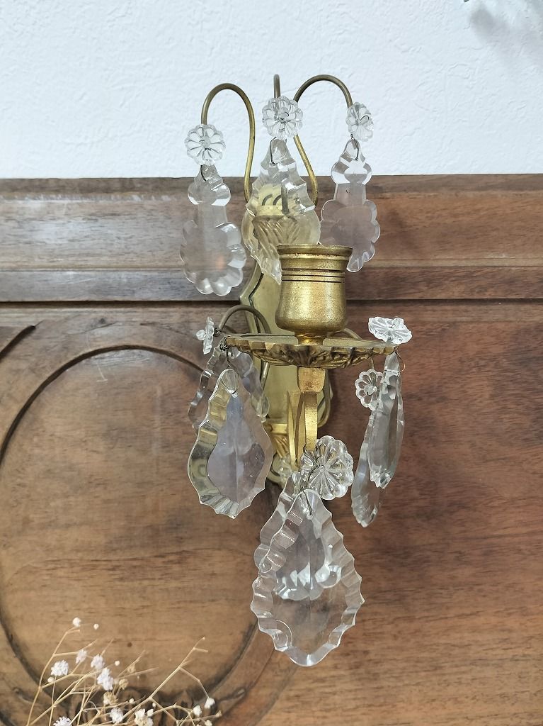 フランス アンティーク 真鍮 キャンドル ホルダー スタンド ロウソク立