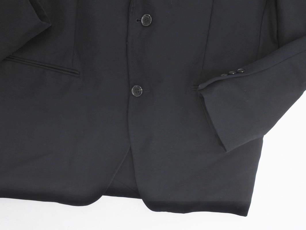 シルク混/UNITED ARROWS テイラードジャケット 黒 52 イタリア製 メンズのテーラードジャケット（ブラック）｜ユナイテッド