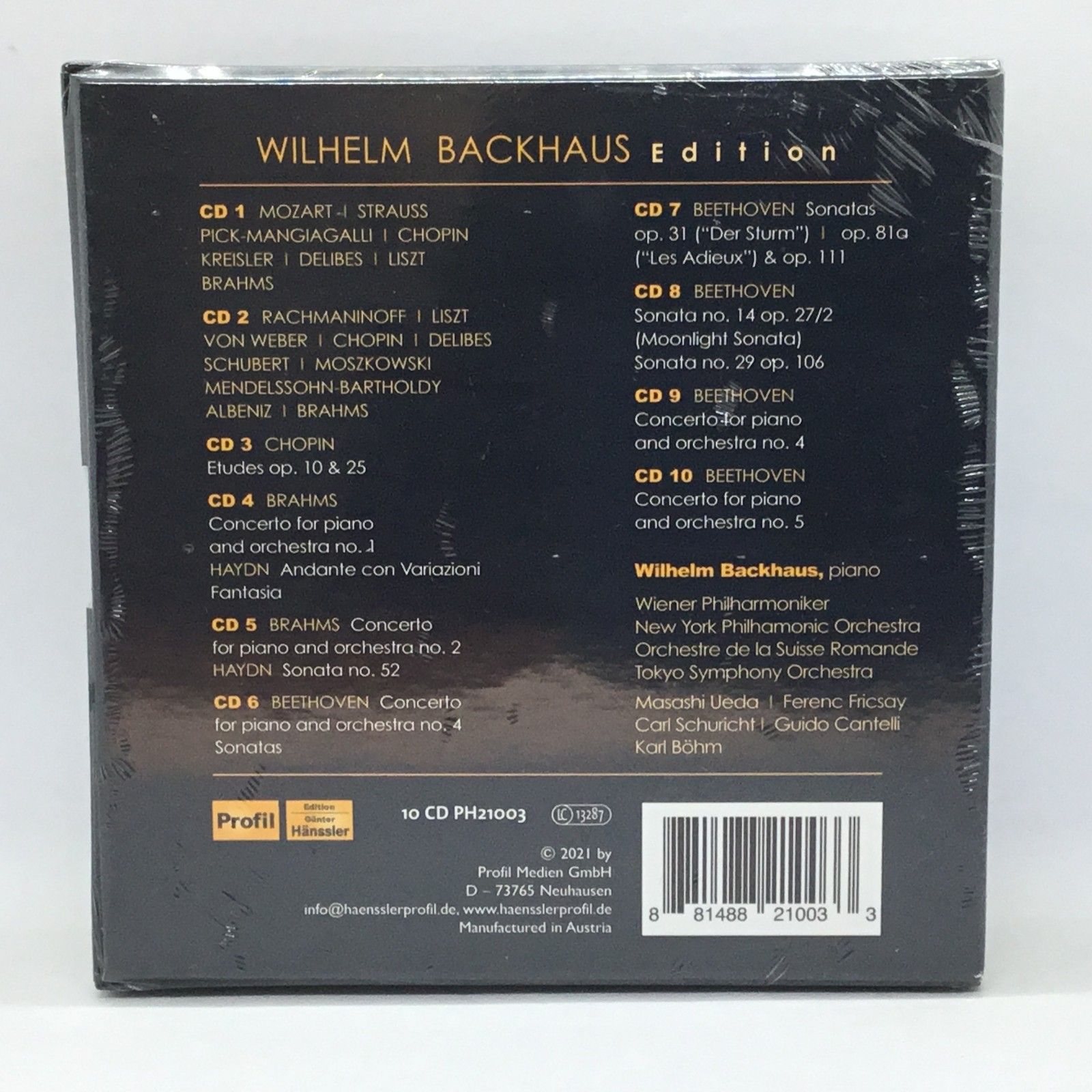 ☆ 未開封 ◇ ヴィルヘルム・バックハウス・エディション (10CD