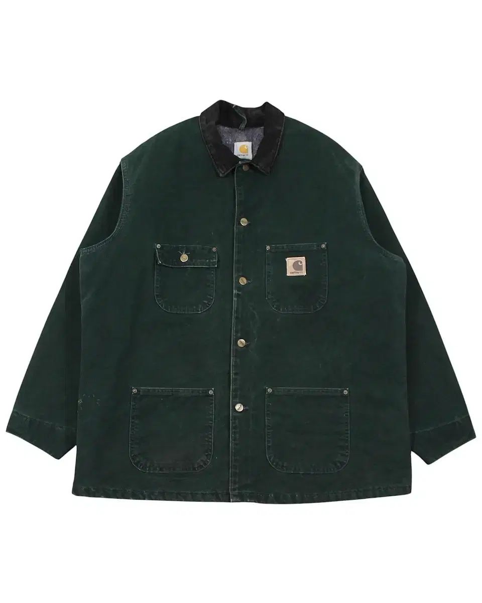 【雷市場（ポンジャン）商品韓国直送】 2004 USA Carhartt(カーハート) C02 SPC チョア ジャケット 毛布 緑 ヴィンテージ