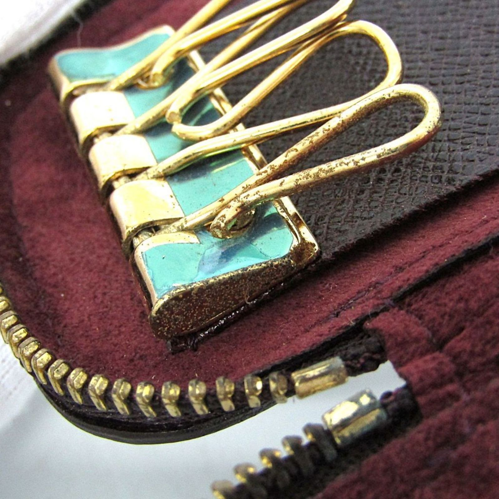 LOUIS VUITTON◇ミュルティクレ・ガレ_タイガ_GRN/-/GRN/レディース