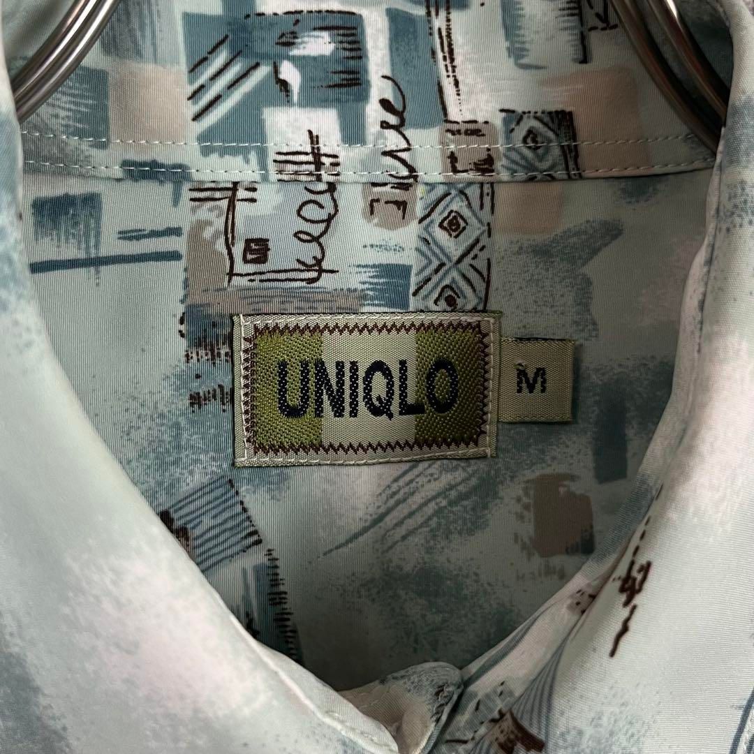 OLD UNIQLO 80s ユニクロ  長袖 総柄 ドレスシャツ L サイズ OLD UNIQLO 80s ユニクロ 長袖 総柄 ドレス シャツ M - メルカリ