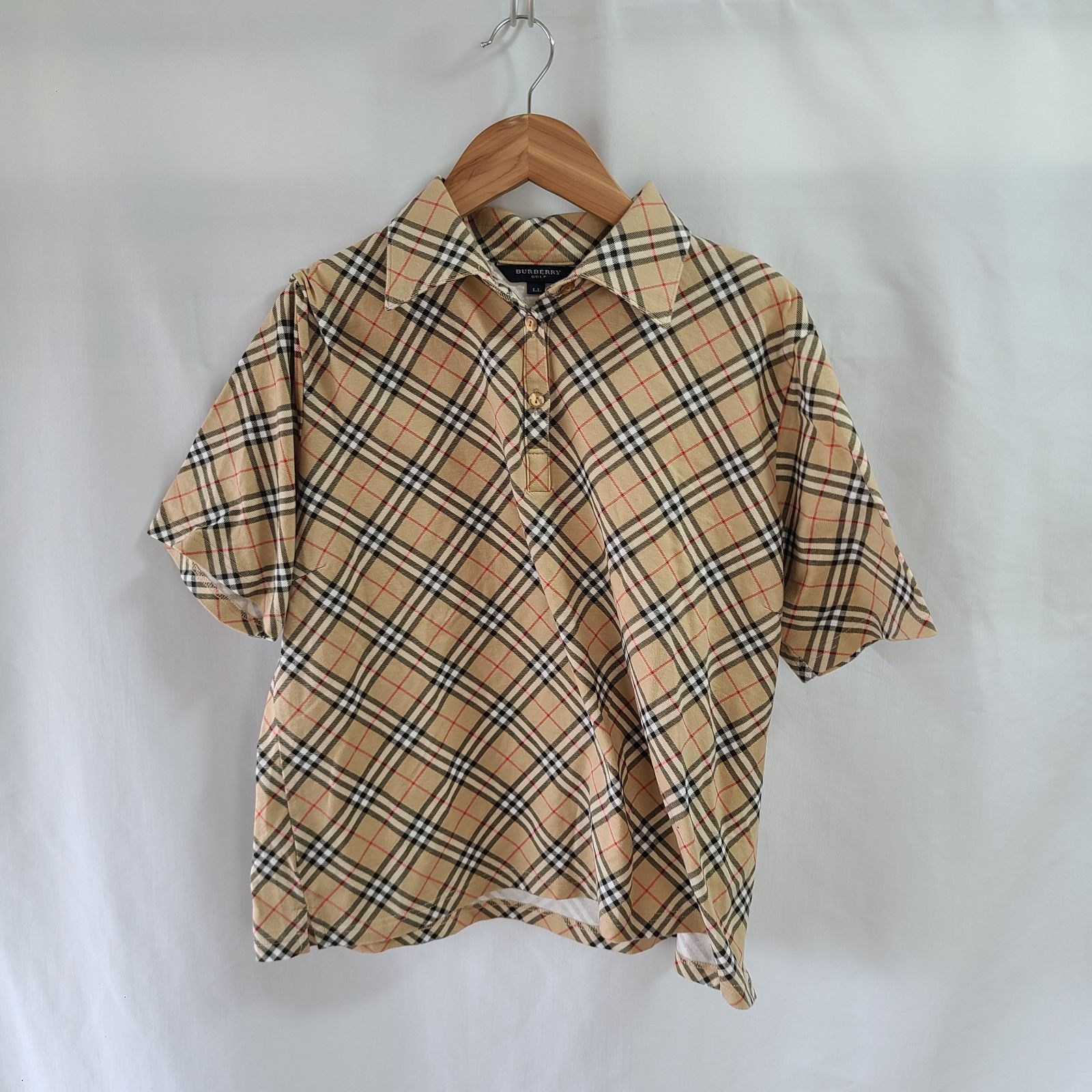 バーバリー 半袖　ゴルフスニード z825 BURBERRY GOLF バーバリーゴルフ ブラウス 半袖 ベージュ