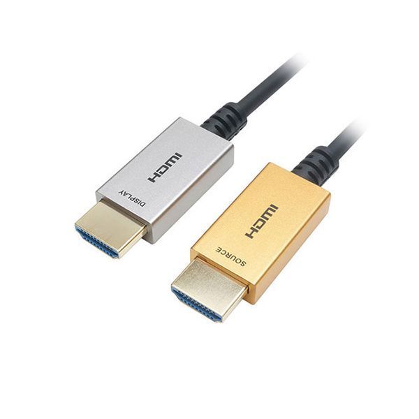 HORIC ホーリック 光ファイバー HDMIケーブル 18Gbps 4K60p対応 10m ゴールド シルバー HH100-075GSB