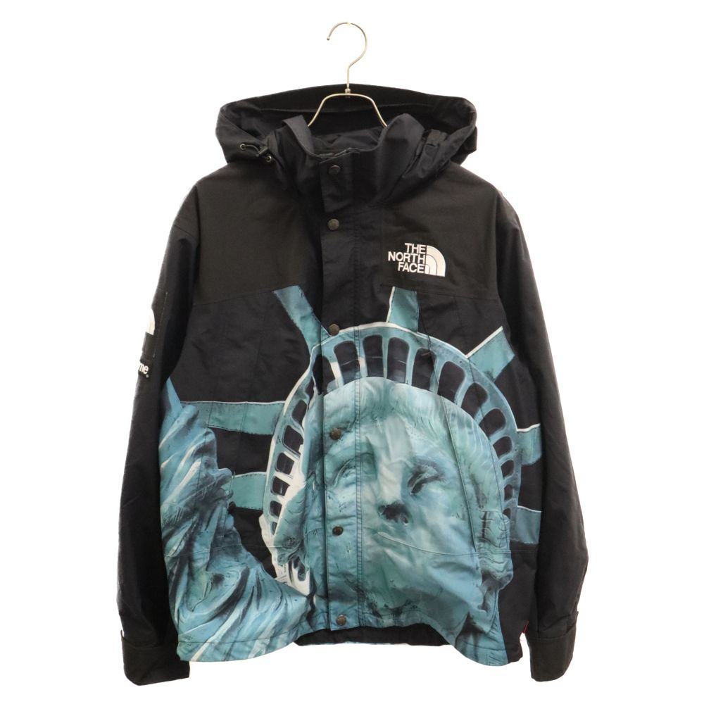SUPREME (シュプリーム) 19AW×THE NORTH FACE Statue of Liberty Mountain Jacket スタチューオブリバティ 自由の女神 マウンテンシェルパーカー ジャケット ブラック NP61902I