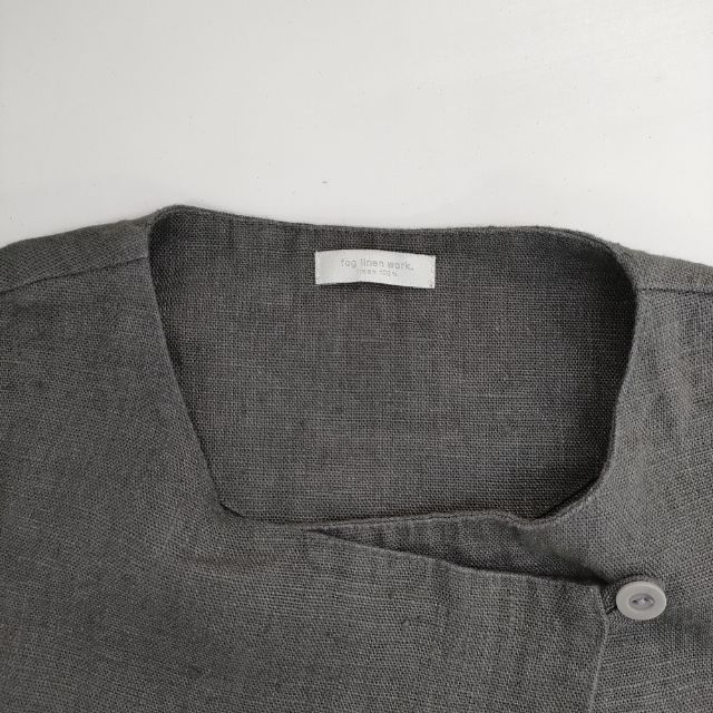 fog linen work 新品 ロングジレ コート リトアニアリネン