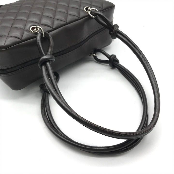 美品 CHANEL シャネル ココマーク カンボン レザー エナメル