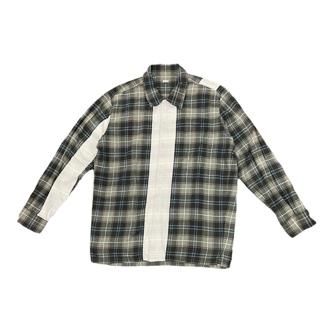 SEQUEL LINE NEL CHECK SHIRT XL MINT シークエル ライン ネル ...