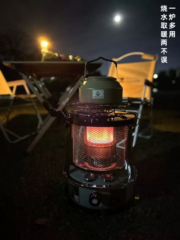 可昇降灯油暖房炉家庭用アウトドアキャンプバーベキュー氷釣り灯油暖房ポータブルストーブ