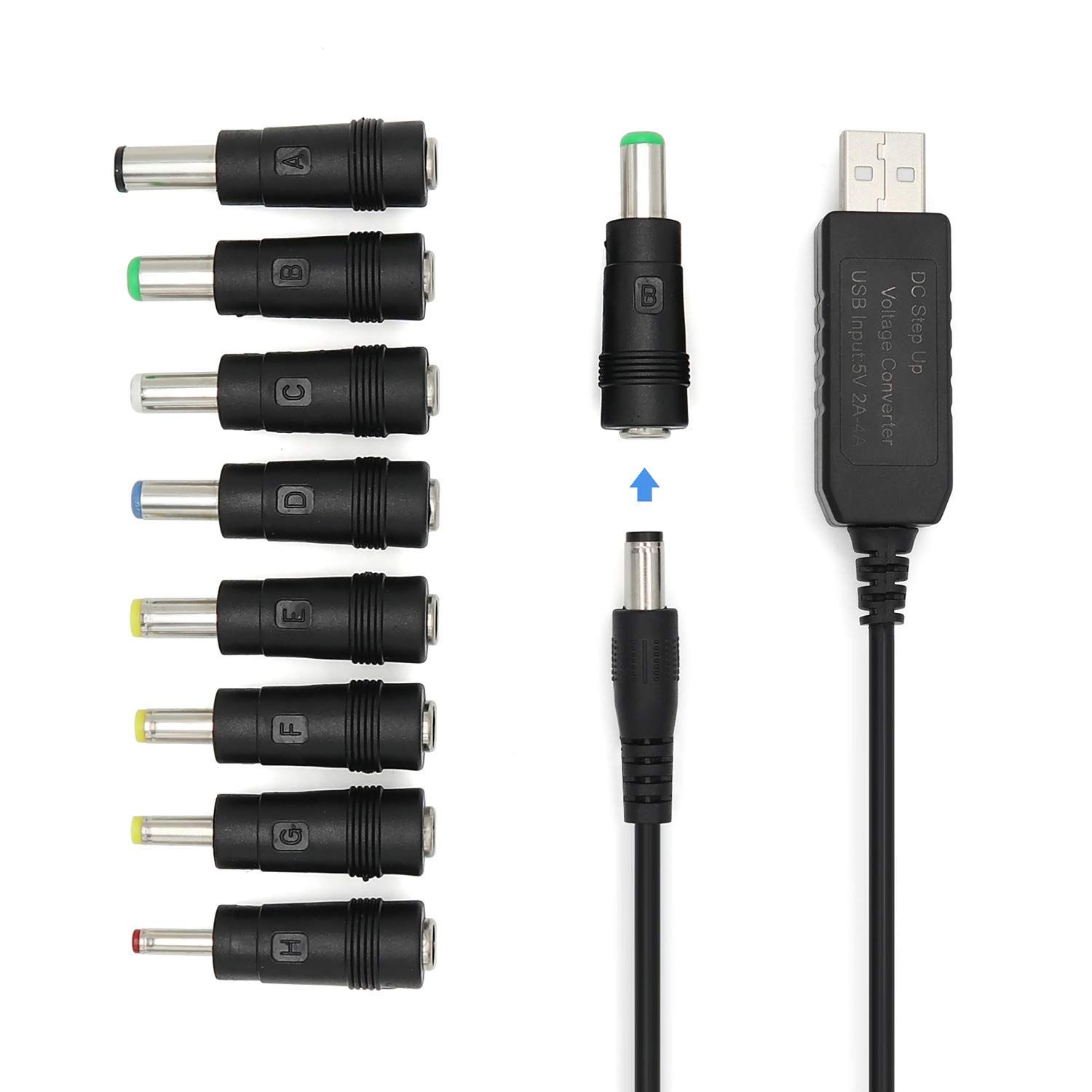 人気商品】DC電源供給ケーブル + DC ジャック 12V 変換 アダプタ
