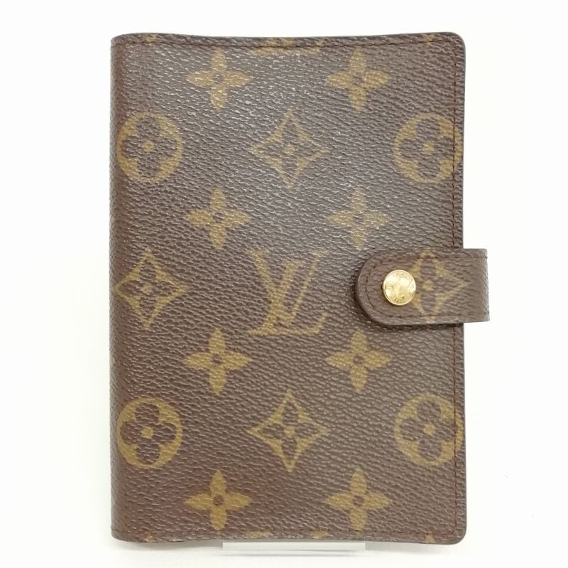 ルイヴィトン LOUIS VUITTON R20005 CA0021 モノグラム アジェンダ PM 6穴式 手帳カバー ブラウン系