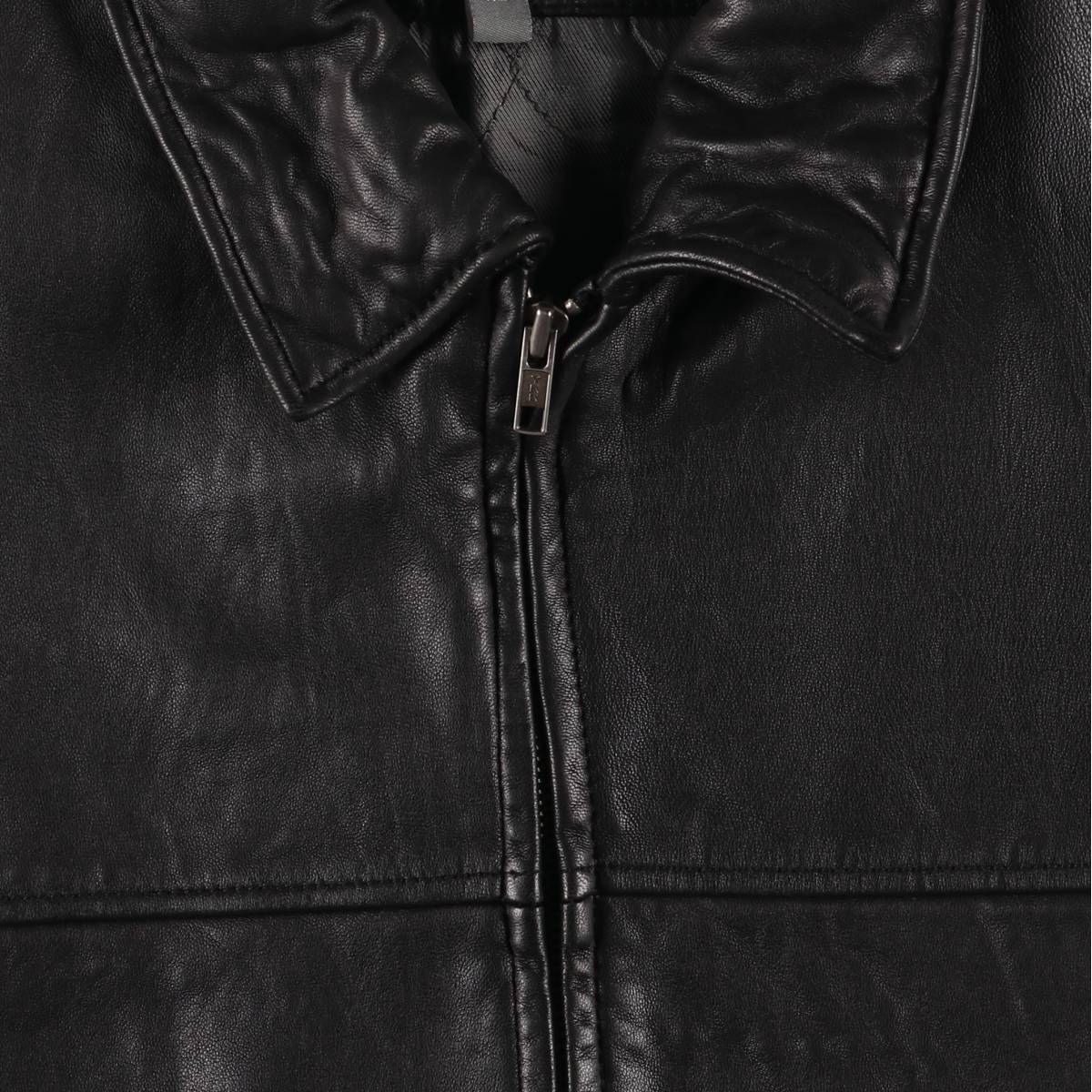 古着 PROSHIELD スイングトップタイプ レザーブルゾン メンズXL相当  