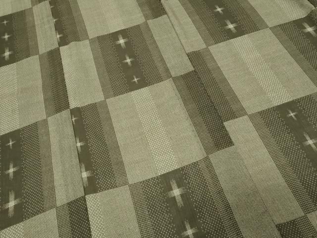 平和屋着物＊夏物 小紋 紗 変わり縞 洗える着物 AABA5719sx 平和屋着物＊