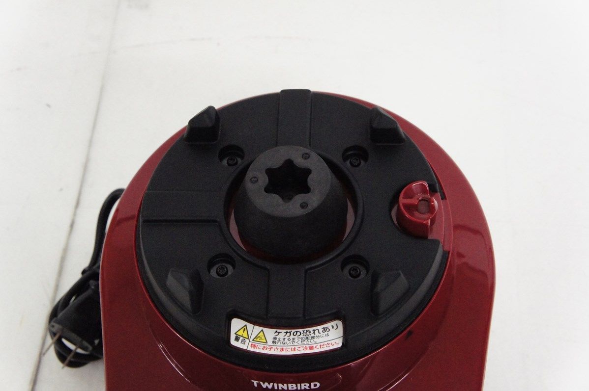 公式 【】TWINBIRDツインバード パワフルミキサー レッド KC-4859R