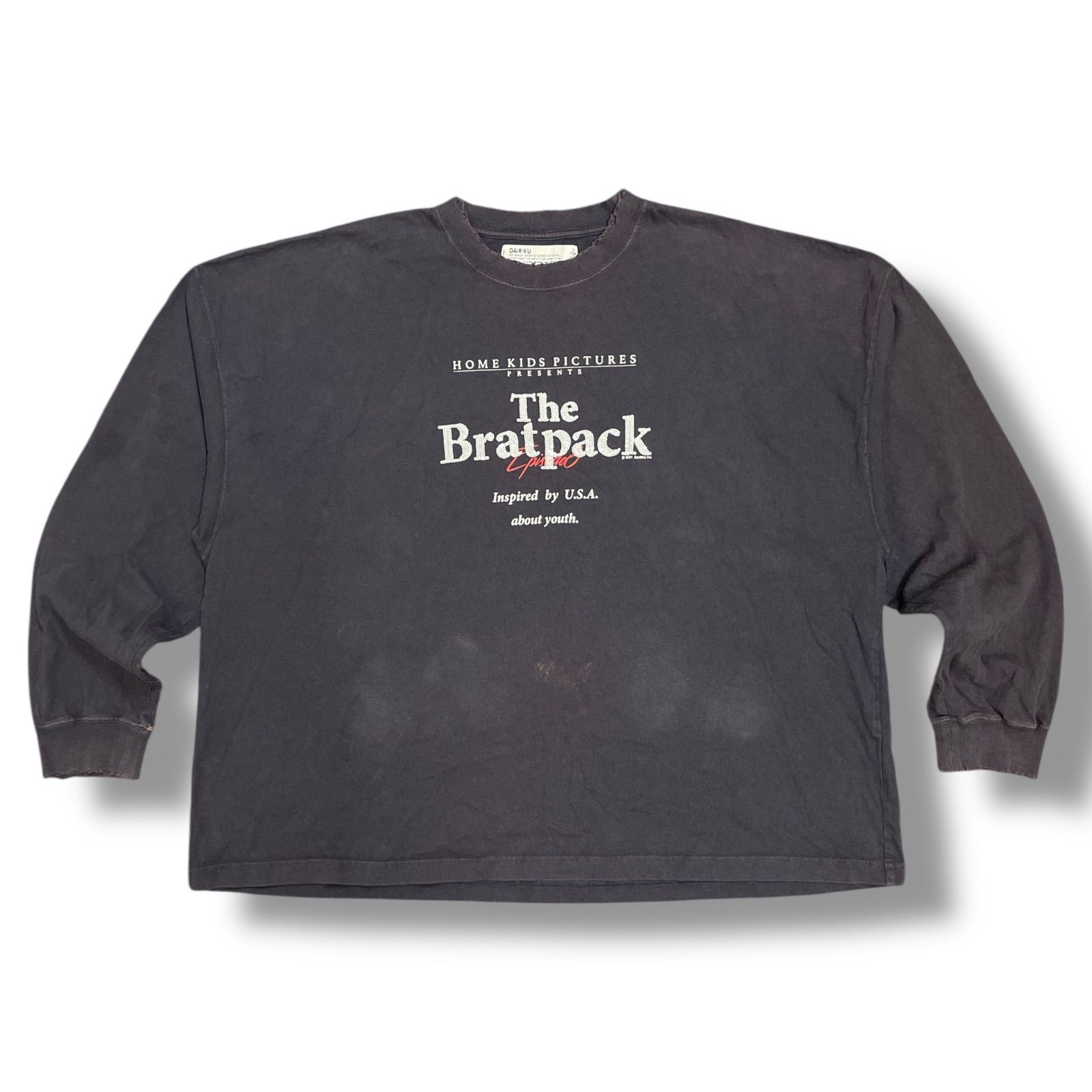 トップス DAIRIKU 21AW Brat pack Spangle Tee 参考上代25300円 DAIRIKU 21AW Brat pack Spangle Tee ブラット