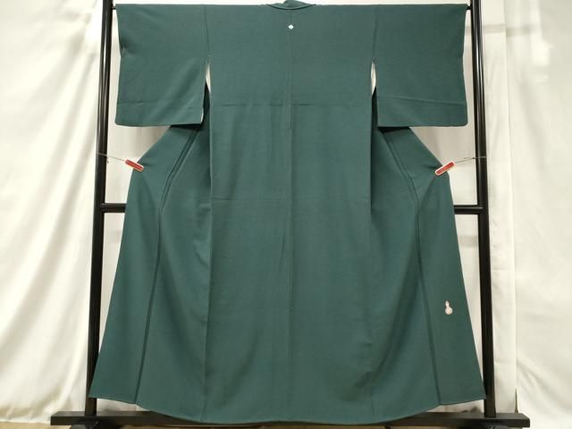 平和屋着物□上質な色無地 霞地紋 若葉色 正絹 逸品 DAAI8268az 平和