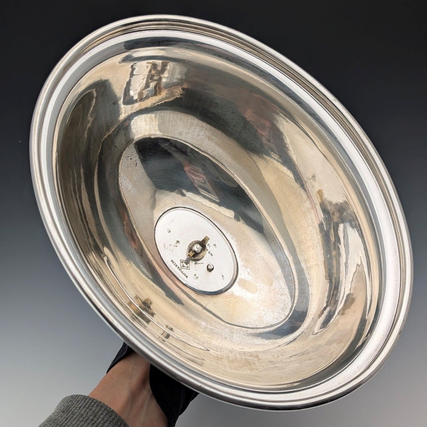 英国アンティーク シルバープレート製 小型クロッシュ Mappin&amp;Webb 英国アンティーク シルバープレート製 小型クロッシュ