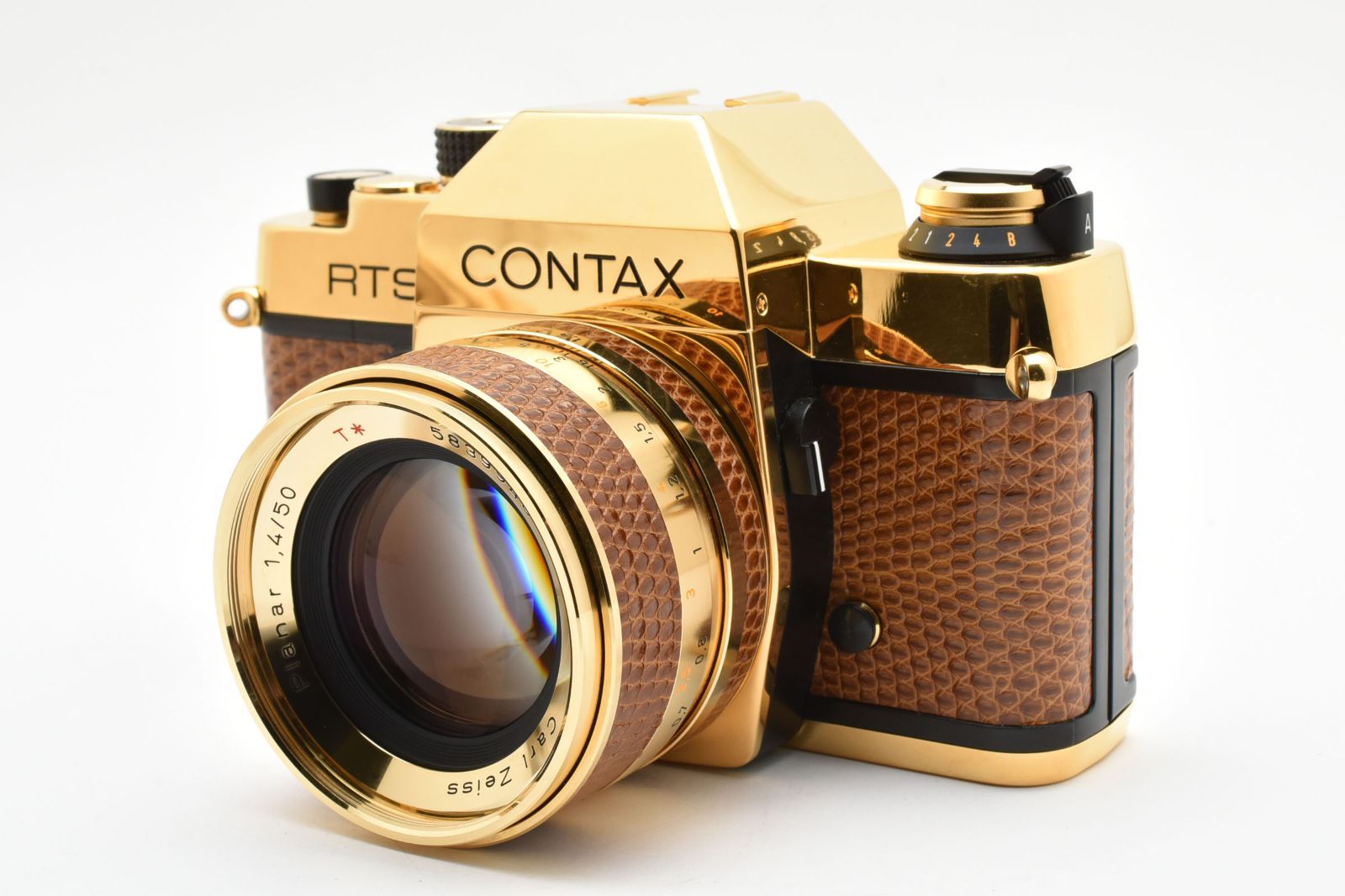 コンタックス CONTAX RTS ゴールド 50周年記念モデル Carl Zeiss Planar 1.4|50 元箱 訳あり