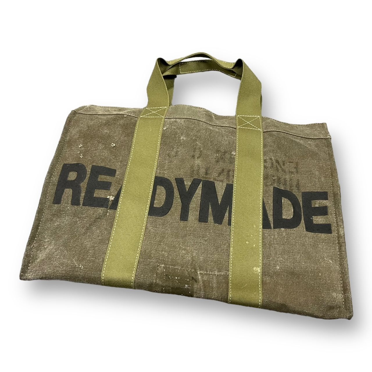 Readymade トートバッグ READY MADE EASY TOTE LARGE KHAKI ヴィンテージコットン トート