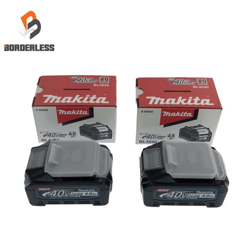 2個セット makita マキタ 純正 40Vmax 4.0Ah リチウムイオンバッテリー BL4040 雪マーク 蓄電池 108955