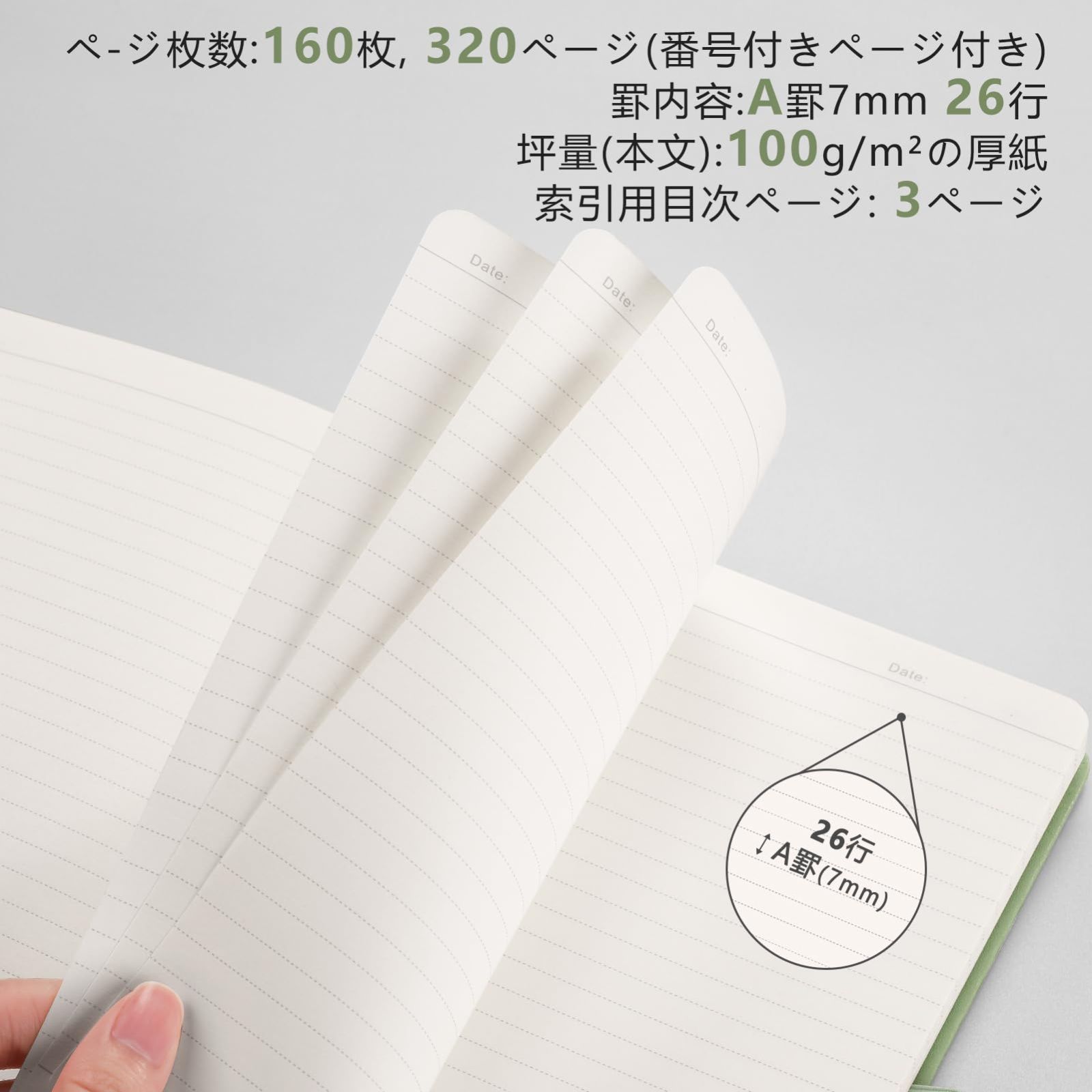 特価商品】仕事ノート 大学 ノート g/m2上質紙、ビジネス cm）、100