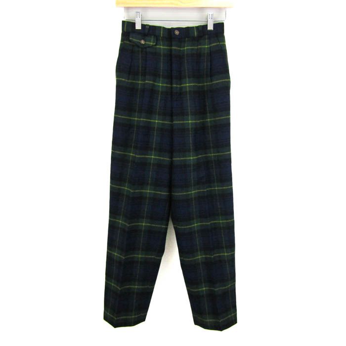 80s 90s ジェイプレス タータンチェック柄 コットン スラックス パンツ 80s 90s ジェイプレス タータンチェック柄 コットン スラックス パンツ