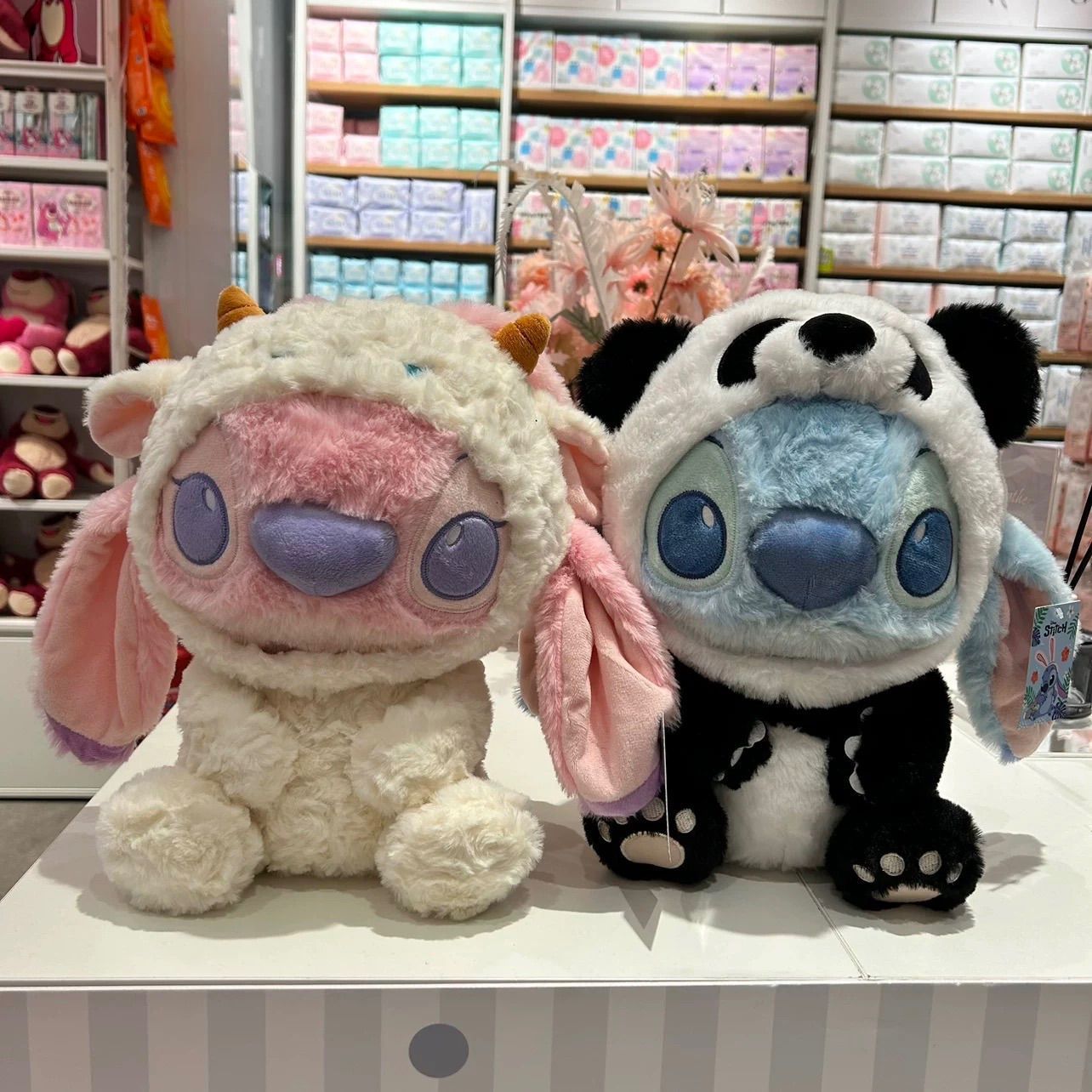 MINISO海外限定 スティッチ ぬいぐるみ キーホルダー panda 2点購入】Disney x MINISO Stitch スティッチ ディズニー 海外