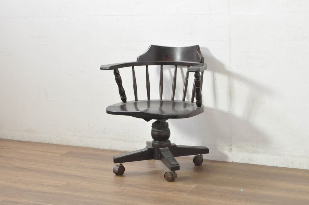 北海道民藝　キャスター付き回転チェア 北海道民藝 キャスター付き回転チェア クリアランス 北海道民芸家具