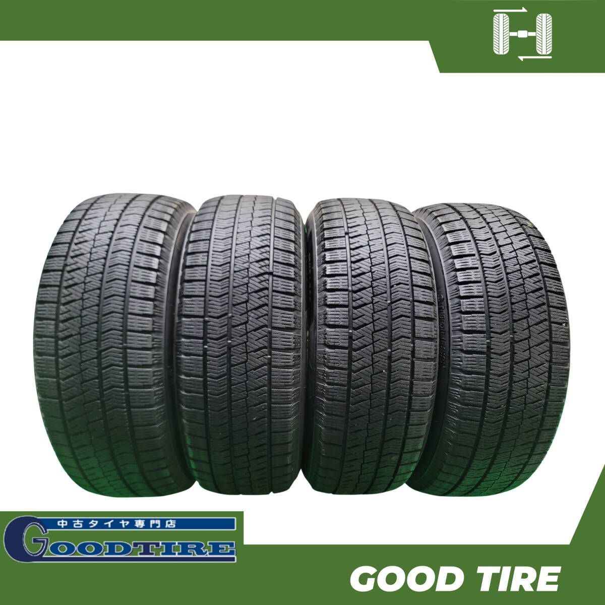 215 60R16 ブリヂストン BLIZZAK VRX2 2020年製 冬用 4本 7.5分山 タイヤ タイヤ オデッセイ エスティマ クラウン 6977