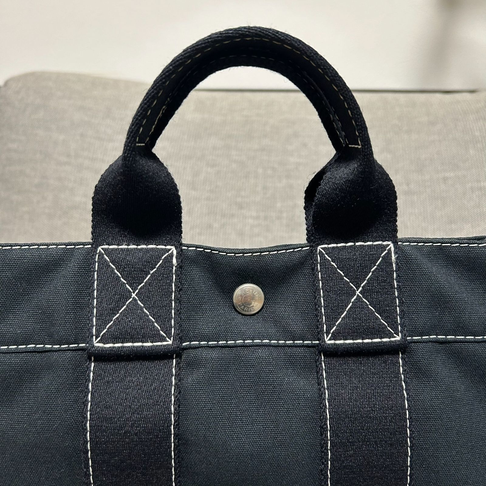 美品✦定番人気色✦HERMES エルメス フールトゥ PM BLACK 黒 トート 