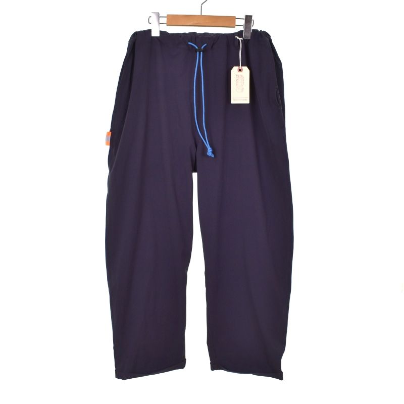 プロップスストア PROPS STORE Stretch Nylon Trousers ストレッチ ナイロン トラウザーズ パンツ M 紺 ネイビー