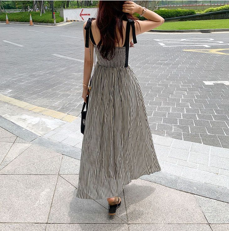 ワンピース loin nuit ribbon striped cami onepiece loin nuit ワンピース ribbon striped cami onepiece / リボン