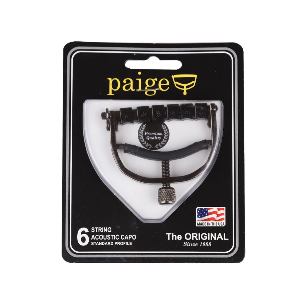 Paige ペイジ アコースティックギター用カポタスト P-6E-ETI 馬蹄形 ETI 圧条 アメリカ製