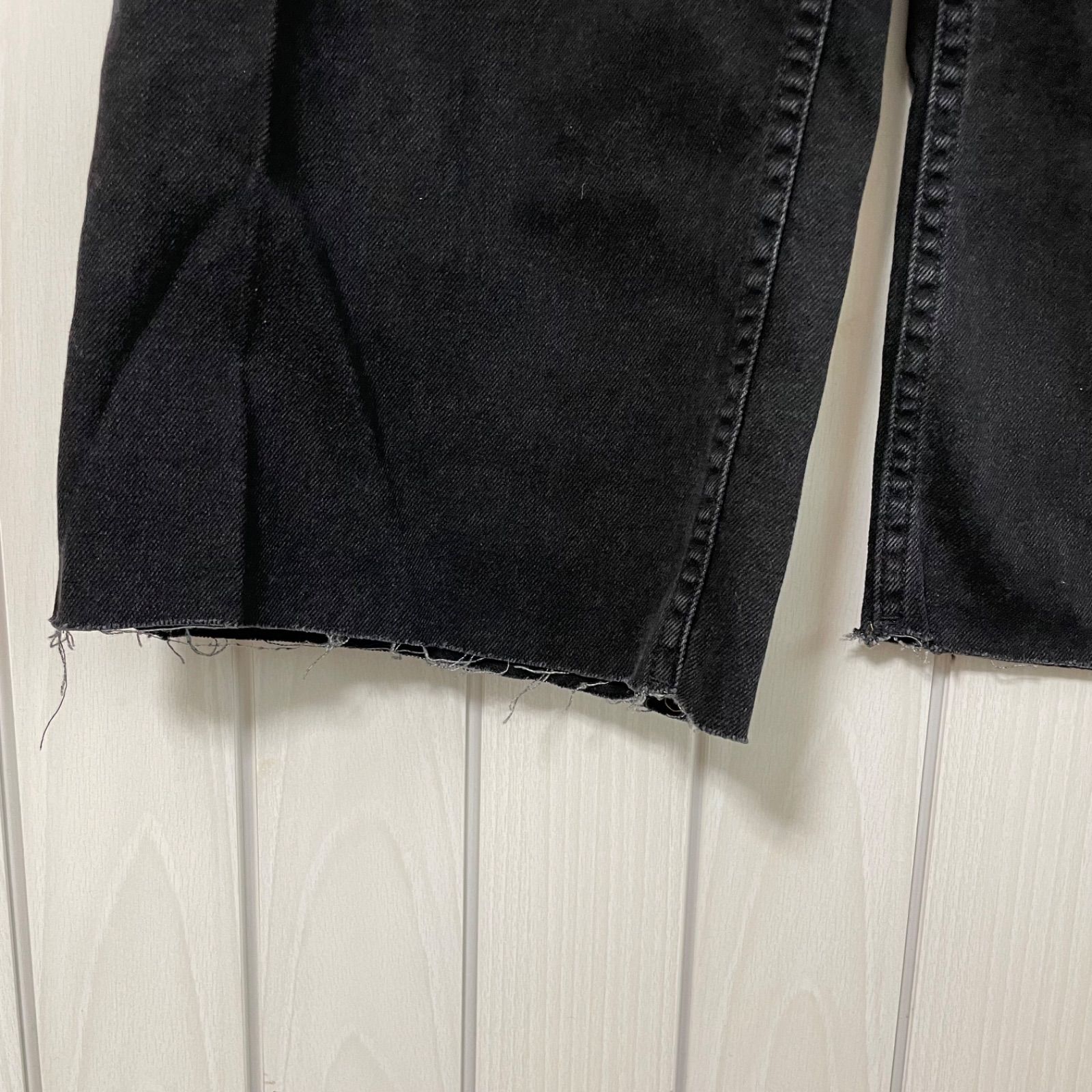 TRF HIGH-RISE WIDE-LEG デニムパンツ - ブラック | ZARA Japan