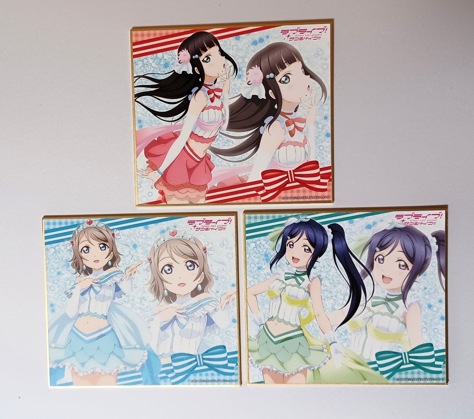 ラブカ　Aqours P＋　渡辺曜、松浦果南、黒澤ダイヤ 黒澤ダイヤ 渡辺曜 松浦果南 ラブライブ！ トレーディング ミニ